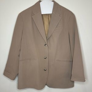 Topshop beige khaki oversized blazer